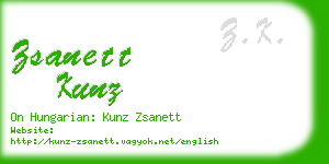 zsanett kunz business card